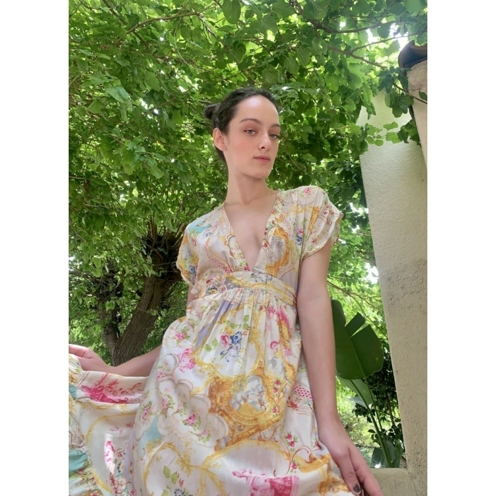 DAUGHTERS OF THE REVOLUTION // ltd ed plunge butterfly print maxi dress - Picture 16 of 16